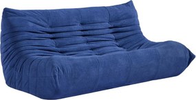 Compressed Nextdeco καναπές τριθέσιος Togo μπλε Υ70x174x102εκ.