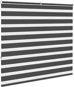 vidaXL Ζέβρα τυφλή Μαύρο Πλάτος υφάσματος 150,9 εκ. Πολυεστέρας