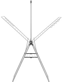 Brabantia 1004172 Πτυσσόμενη Απλώστρα Δαπέδου Hangon 25m Metallic Grey