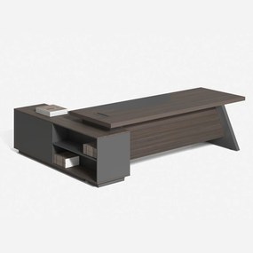 MASTER Γραφείο Δεξιά Γωνία, Απόχρωση Grey Walnut   1τμχ