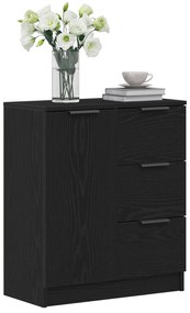 vidaXL Μαύρος Διπλωμένος Μπουφές 60x30x70 εκ. Κατασκευασμένος από Επεξεργασμένο Ξύλο