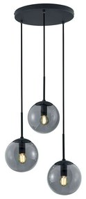 Φωτιστικό Οροφής Balini 308590342 Ø30x150cm Anthracite Trio Lighting Metal, Glass