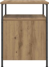vidaXL Κομοδίνο τεχνίτης Δρυς 44x45x60 εκ. από Επεξεργασμένο Ξύλο