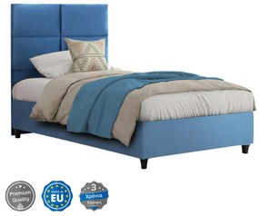 bed MILO, blue velvet, 90x200