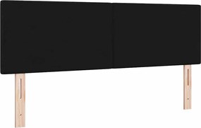 vidaXL LED κεφαλάρι με φώτα λωρίδας LED Μαύρο 160 cm Πολυεστέρας