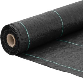 vidaXL Μεμβράνη Εδαφοκάλυψης Μαύρη 0,5x150 μ. από Πολυπροπυλένιο