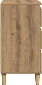 vidaXL Μπουφές Τεχνίτης Δρυς 60x35x70 εκ. από Επεξεργασμένο Ξύλο
