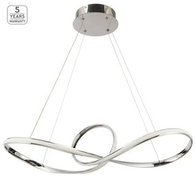 Κρεμαστό Φωτιστικό Οροφής LED 64W Χρώμιο Dimmable Malbera 77-8126 Homelighting-77-8126-Χρώμιο 77-8126
