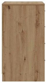 vidaXL Πλαϊνό γραφείο artisan δρυς 40 x 41 x 75 εκ Επεξεργασμένο ξύλο