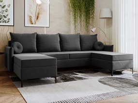 Γωνιακός καναπές Leon U-Gkri Skouro