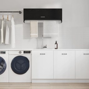 vidaXL Ντουλάπα  Μαύρη Βελανιδιά 100x32,5x35 εκ από επεξεργασμένο ξύλο