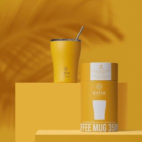 Ποτήρι Θερμός 350ml Estia Save The Aegean Pineapple Yellow 01-12458