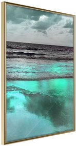 Αφίσα - Iridescent Sea - 20x30 - Χρυσό - Χωρίς πασπαρτού