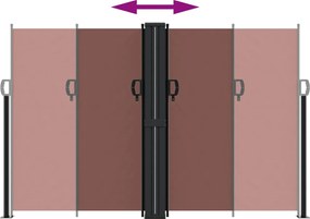 vidaXL Σκίαστρο Πλαϊνό Συρόμενο Καφέ 160 x 1200 εκ.