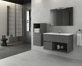 Στήλη μπάνιου κρεμαστή Drop Sorrento-Γραφίτης-Δεξιά