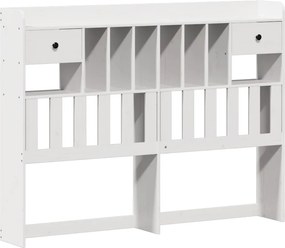 vidaXL Κρεβάτι Βιβλιοθήκη Χωρίς Στρώμα 140x200 εκ Μασίφ Ξύλο Πεύκο