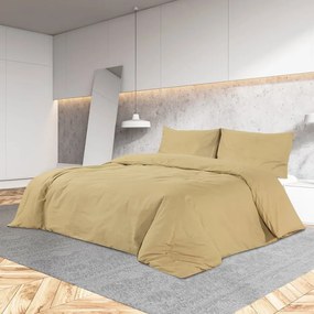 Σετ Παπλωματοθήκη vidaXL Taupe 135x200 εκ. Βαμβακερό