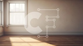 Intra Συλλεκτικό Ξύλινο Παζλ Plywood  4mm - Κενό δωμάτιο με ξύλινο πάτωμα και λευκούς τοίχους Σε Ξύλινο Κουτί - Διαστάσεις Puzzle: 10x10 cm – 25 κομμάτια