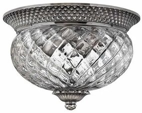 Πλαφονιέρα Φωτιστικό Οροφής 2xE27 Plantation Elstead Lighting-HK-PLANT-F-S-PL-Νίκελ Ματ HK-PLANT-F-S-PL