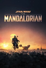 Αφίσα Star Wars: The Mandalorian - Dusk, (61 x 91.5 cm)