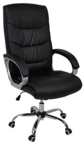 Πολυθρόνα BF6400 Διευθυντή Pu Μαύρο 64x66x110/118cm