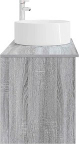 vidaXL Σετ Επίπλων Μπάνιου 2 pcs Γκρι Sonoma Επεξεργασμένο Ξύλο