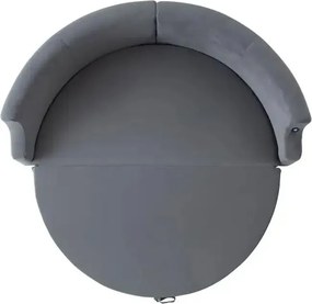 3-Seat Sofa-Bed Letto - Anthracite Anthracite