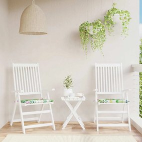 vidaXL Μαξιλάρια Καρέκλας 2 τεμ. Πολύχρωμα 40x40x4 εκ. Υφασμάτινα