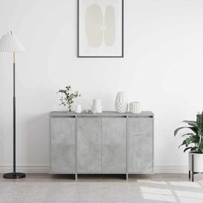 vidaXL Πλαϊνό γραφείο Γκρι σκυροδέματος 120 x 41 x 75 εκ.