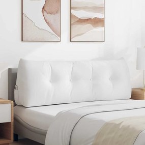 vidaXL Μαξιλάρι Πλάτης Λευκό 140 x 24 x 50 εκ ύφασμα