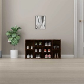 vidaXL Παπουτσοθήκη Καπνιστή Δρυς 103x30x55 εκ. Επεξεργασμένο Ξύλο