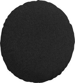 vidaXL Μαξιλάρια καθισμάτων 2 pcs Μαύρο Ø50 x 19 εκ ύφασμα