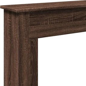 vidaXL Πλαίσιο Τζακιού Καφέ Δρυς 75x20x87,5 εκ. από Επεξ. Ξύλο