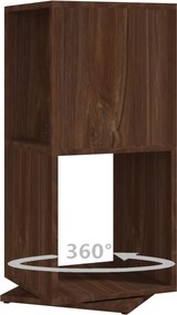 vidaXL Ντουλάπι Περιστρ. Καφέ Δρυς 34,5x34,5x75,5 εκ. Επεξ. Ξύλο