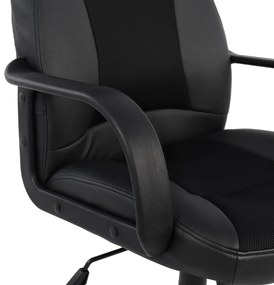 ΚΑΡΕΚΛΑ ΓΡΑΦΕΙΟΥ GAMING SIVIR HM1001.01 ΜΕ  ΜΑΥΡΟ PU 59x 60x115 εκ.