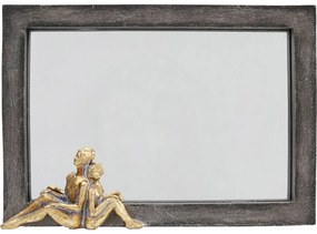 Επιτραπέζιος Καθρέφτης Sitting Couple 18x13 εκ. 18x3x44605εκ - Γκρι
