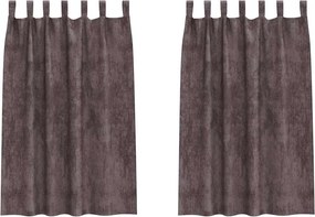 vidaXL Βελούδινες Κουρτίνες 2 pcs Καφέ 175 x 140 εκ. Βελούδο
