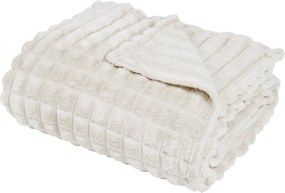 Κουβέρτα Fleece Μονή (160x220) Das Home 1386 White