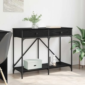 vidaXL Τραπέζι κονσόλας Μαύρη Οξυά 100 x 39 x 78,5 εκ