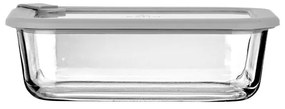 ESTIA ΦΑΓΗΤΟΔΟΧΕΙΟ COLORSEAL ΓΥΑΛΙΝΟ 1050ml 21.6x16.5x7.4cm ΜΕ ΚΑΠΑΚΙ ΣΙΛΙΚΟΝΗΣ ΓΚΡΙ
