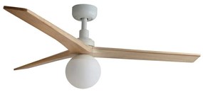 Ανεμιστήρας Οροφής Klim M 34280-11L 1xE27 D125cm White-Light Oak Faro Barcelona