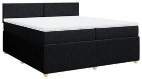 ΚΡΕΒΑΤΙ BOXSPRING ΜΕ ΣΤΡΩΜΑ ΜΑΥΡΟ 200X200 ΕΚ. ΥΦΑΣΜΑΤΙΝΟ 3287558