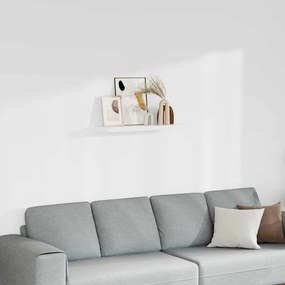 vidaXL Ράφι Τοίχου Άσπρο 80x23,5x3,8 εκ. από MDF