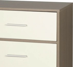 Συρταριέρα Max Home Λευκό Γκρι Σύγχρονη 114 x 70 x 30 cm