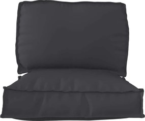 vidaXL Σετ Μαξιλαριών Πάγου 2 pcs Μαύρο Ύφασμα Όξφορντ