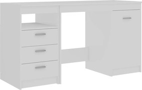 vidaXL Γραφείο Λευκό 140 x 50 x 76 εκ. από Επεξ. Ξύλο
