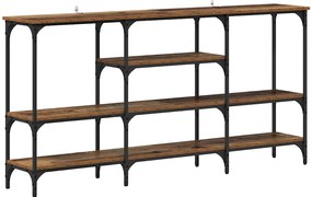 vidaXL Τραπέζι κονσόλας με ράφι Παλαιό ξύλο 160 x 29 x 80 εκ.