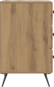 vidaXL Κομοδίνο Artisan Δρυς 43 x 41 x 66,5 εκ. Επεξεργασμένο Ξύλο