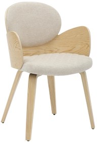 ΠΟΛΥΘΡΟΝΑΚΙ ΤΡΑΠΕΖΑΡΙΑΣ DARNELL HM9974.01 OAK Κ.Π.-ΕΚΡΟΥ ΥΦΑΣΜΑ 56x56x83Υεκ.