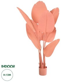 Artificial Garden SALMON STRELITZIA 20366 Τεχνητό Διακοσμητικό Φυτό Σομόν Στερλίτσια Υ120cm Globostar-20366-Ροζ 20366